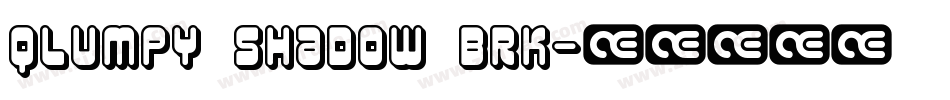Qlumpy Shadow BRK字体转换